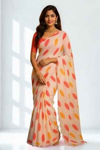 Multicolour Printed Linen