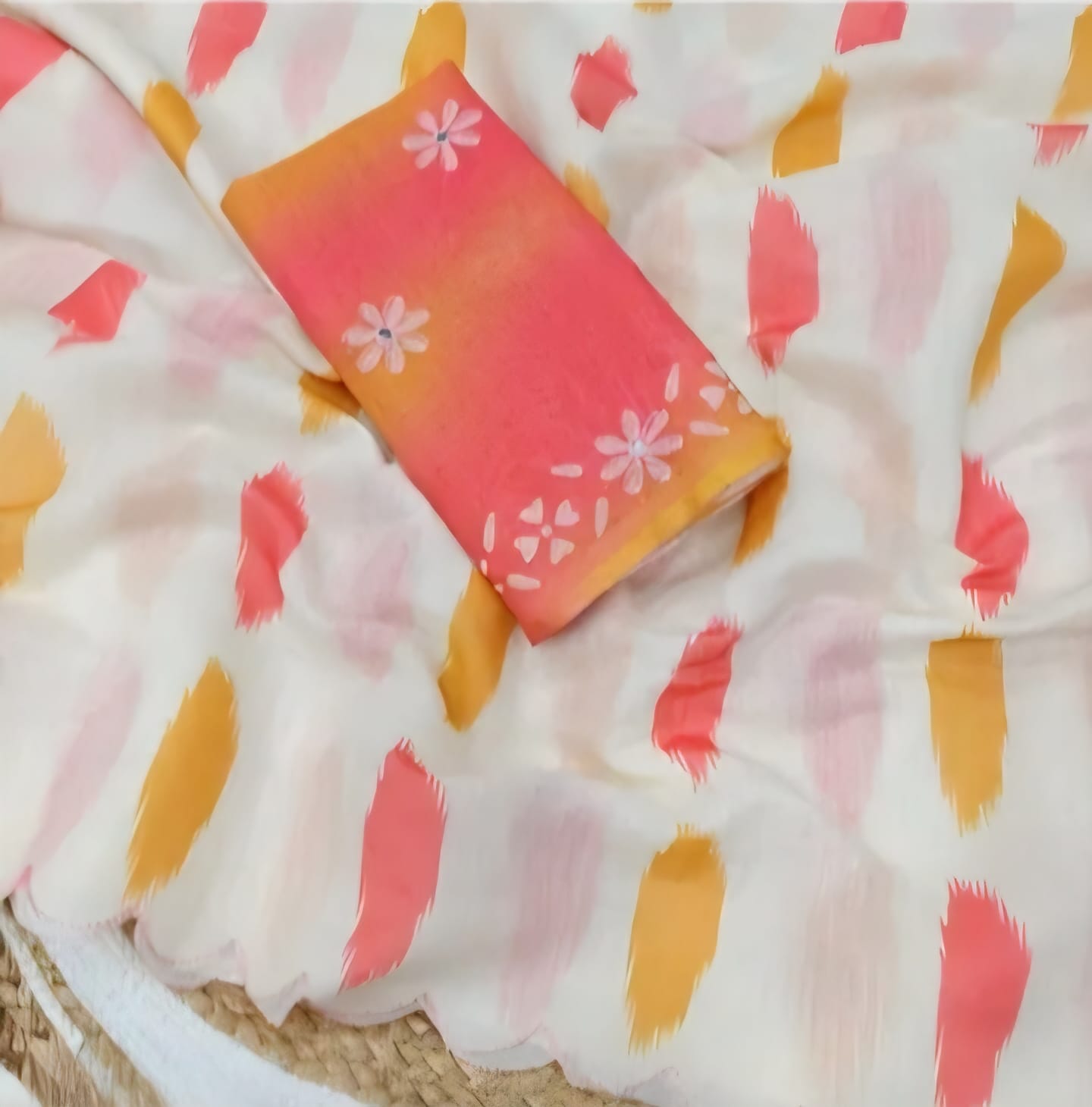 Multicolour Printed Linen